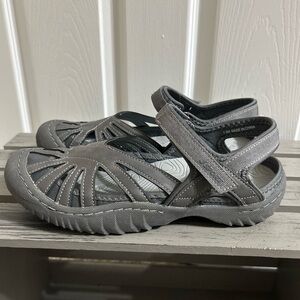 JSport by Jambu Poppy Grey Sport Sandals Size 7.5 EUC